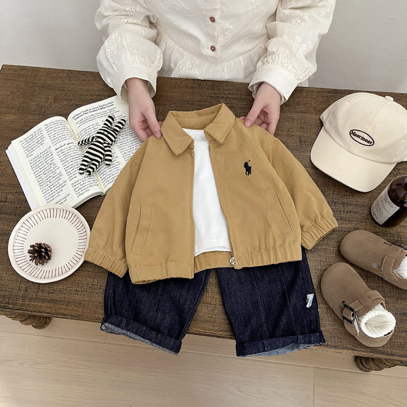 Korean Children's Clothing Trendy Boys' Early Spring Jacket 2026 New Stylish Infant Casual Jacket Versatile Outerwear Korean Children's Clothing Trendy Boys' Early Spring Jacket 2026 New Stylish Infant Casual Jacket Versatile Outerwear