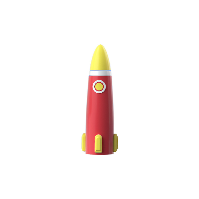 かわいいロケット形状漫画ペンキャップ鉛筆シリコーン文具ゲルペンアクセサリーペンホルダー幼稚園ギフト|undefined