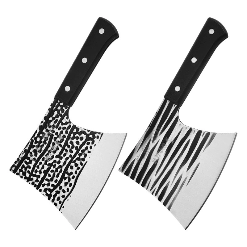 Кованый нож для разделки костей, нож мясника для резки костей, острый бытовой нож для рубки, топор-нож из нержавеющей стали