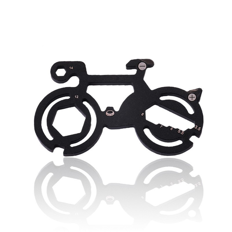 山地自行车形状迷你多功能EDC工具卡轻巧便携多功能型便携式