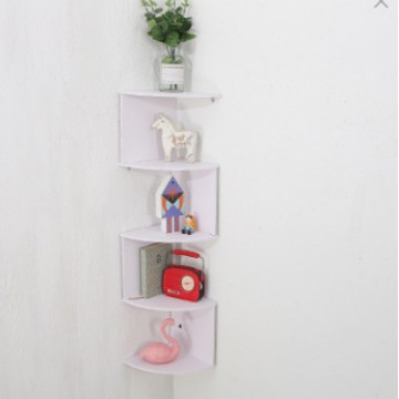 Estante de esquina de pared creativo para el hogar, estante triangular semicircular colgante, organizador mural minimalista transfronterizo