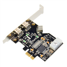 PCIE转3口 1394B卡 PCI-E转1394B卡 火线800 德州TI芯片采集卡