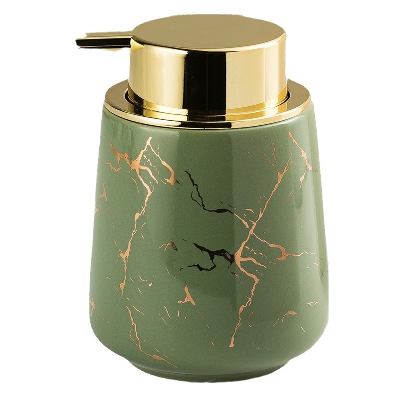 Botella de espuma de cerámica simple mano desinfectante Gel de ducha champú desinfectante loción prensa botella Hotel botella de hogar