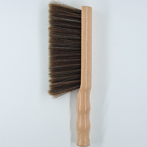 Large solid wood soft bristle bed sweeping brush carpet sweeping bed long handle household bed brush dust brush beech wood