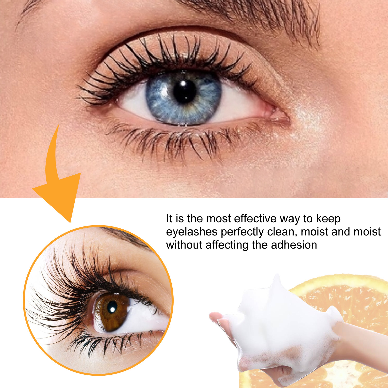 EELHOE VC Extension Mousse ympad bubbla rengöringsvätska för ögonfransskönhet och ögonrengöring_voghion.com