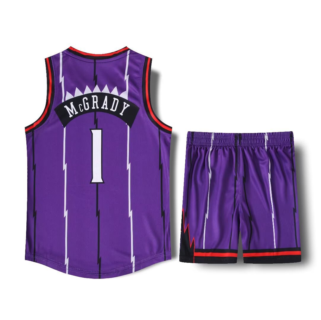 6638 Raptors No. 1 Children's Basketball Uniform Kindergarten Performance Uniform Competition Uniform Suit Vest 6 Yards-20 Yards