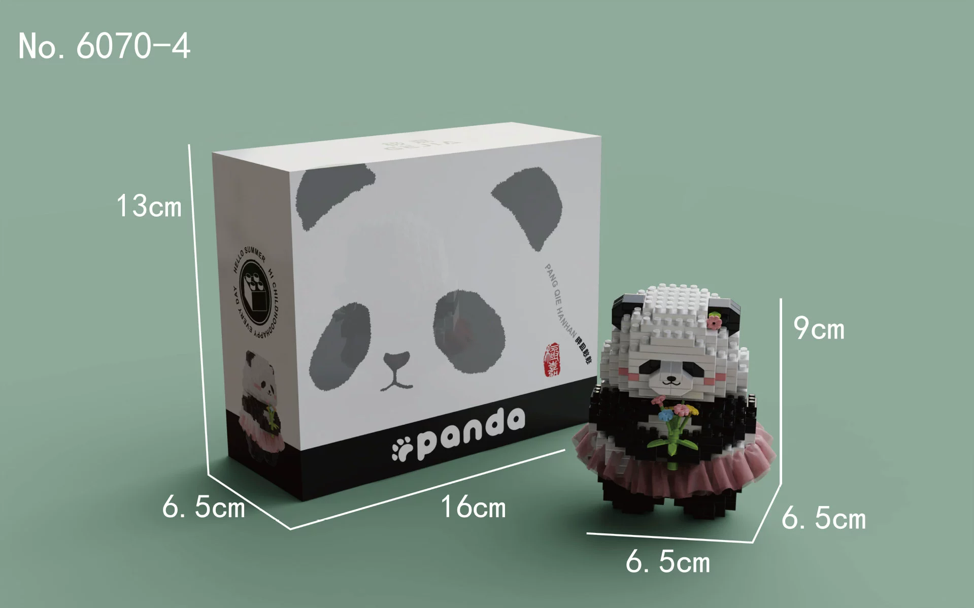 Building Block Panda Set (Lego) — Mini collectible figures, multi-style options
