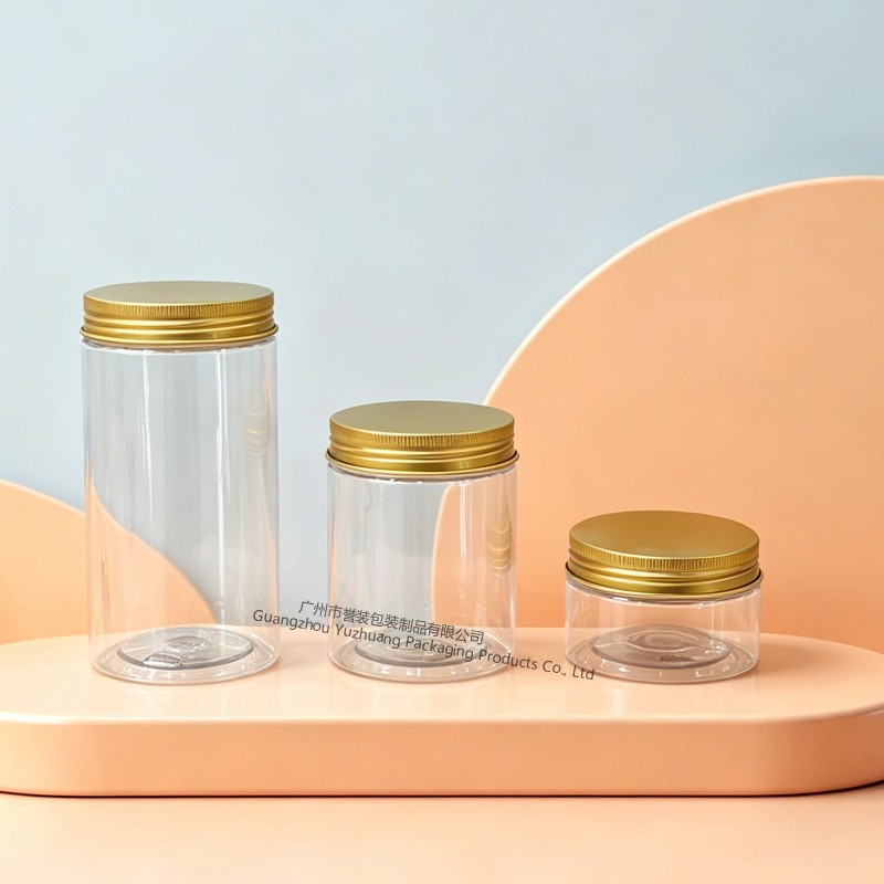 Envase de plástico de boca ancha de 500 ml de grado alimenticio Yuzhuang PET, frasco sellado de 250 g para mascarillas capilares, material de embalaje cosmético.