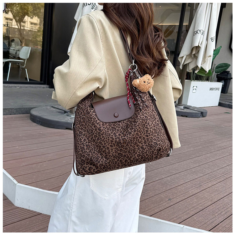 Túi xách nữ đeo vai cỡ lớn , túi xách tay đi làm chất liệu nhung nhung mềm — Bông tuyết nâu Leopard, Quân xanh da báo điện màu, Quân đội xanh, màu cà phê chi tiết 33