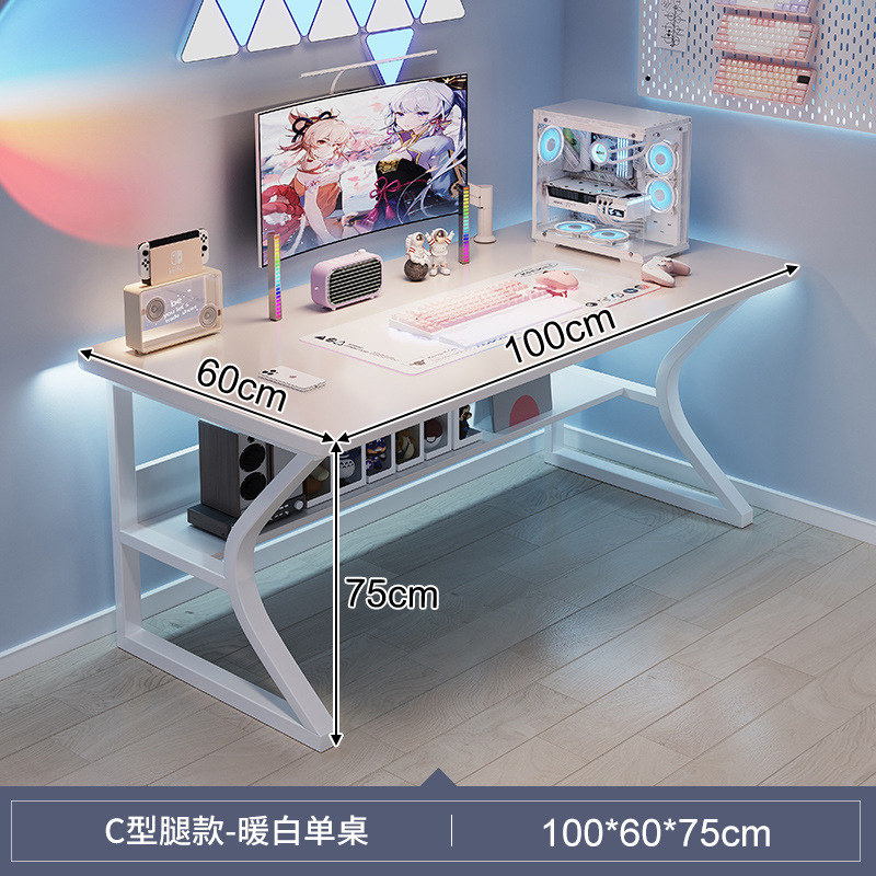 Mesa de niñas dormitorio rectangular simple alquiler de mesa de estudio en el hogar escritorio de escritorio de computadora mesa de trabajo alquiler