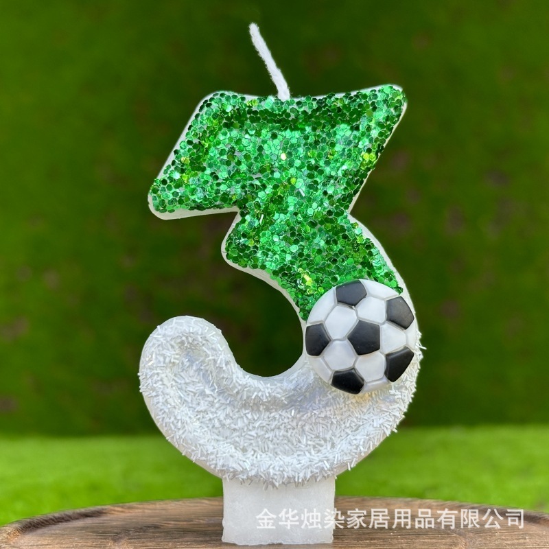 Amazon の人気サッカーシリーズデジタルキャンドル色変化クリエイティブ男の子の誕生日キャンドルケーキデコレーションドロップシッピング|undefined