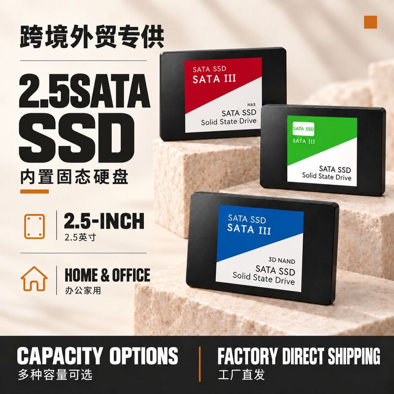 Exclusively for Cross-Border Foreign Trade, 2.5inch Ssd Solid State Drive Sata3.0 High-Speed Transmission, Suitable for Laptops and Desktops Exclusively for Cross-Border Foreign Trade, 2.5inch Ssd Solid State Drive Sata3.0 High-Speed Transmission, Suitable for Laptops and Desktops