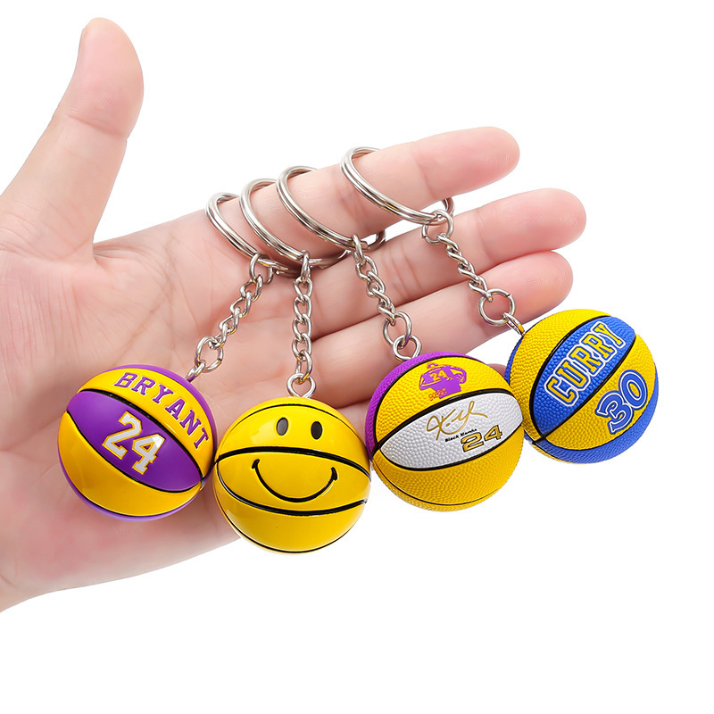 Kobe Curry James Alphabet Brother Basketball Keychain Pendant Ornaments Fashion Brand Blind Box Jewelry Accessories Gifts