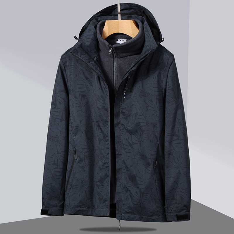 Invierno pareja 3 - en - 1 desmontable de terciopelo surfsuit suelto engrosado terciopelo al aire libre montaña dos piezas conjunto