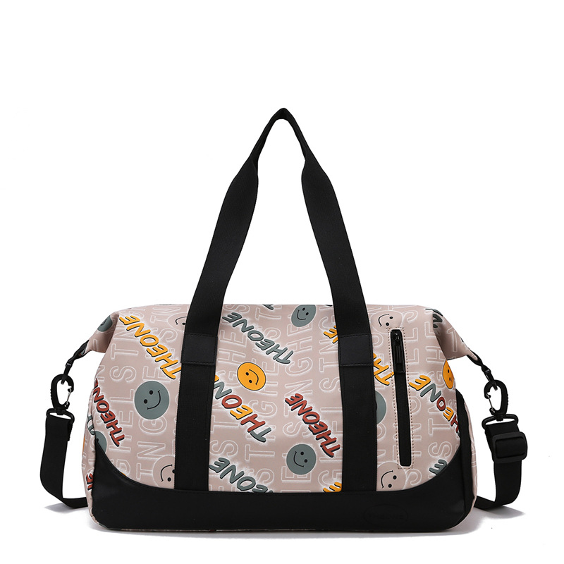 Nueva letra de moda bolso de viaje de moda bolso de mano ligero bolso antiespiración bolso de ejercicio bolso de yoga para mujeres