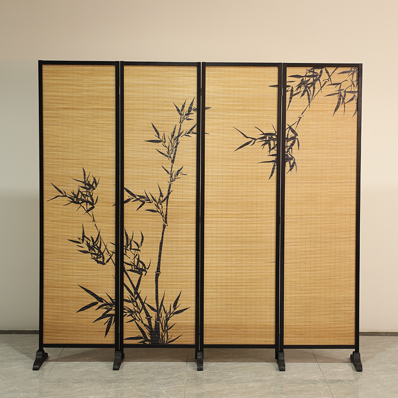 Song-Style Aesthetics, Bamboo Screens, Chinese-Themed Decorative Background Walls, Tea Room, Balcony, Living Room Atmosphere Transformation Song-Style Aesthetics, Bamboo Screens, Chinese-Themed Decorative Background Walls, Tea Room, Balcony, Living Room Atmosphere Transformation