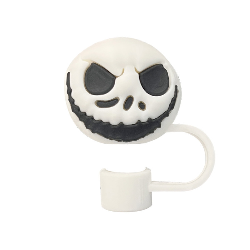 超火ハロウィーン奇妙な3D立体循環ストローキャップ防塵ストローは10mmストロー卸売りに適している|undefined
