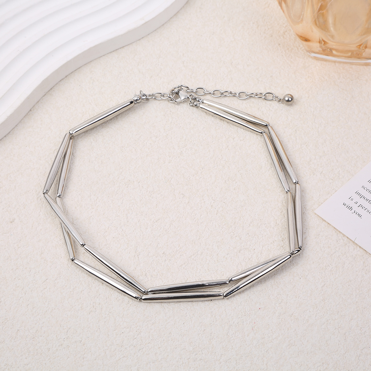 Minimalist Layered Necklace In Gold Delicate Chains Quiet Luxury_voghion.com