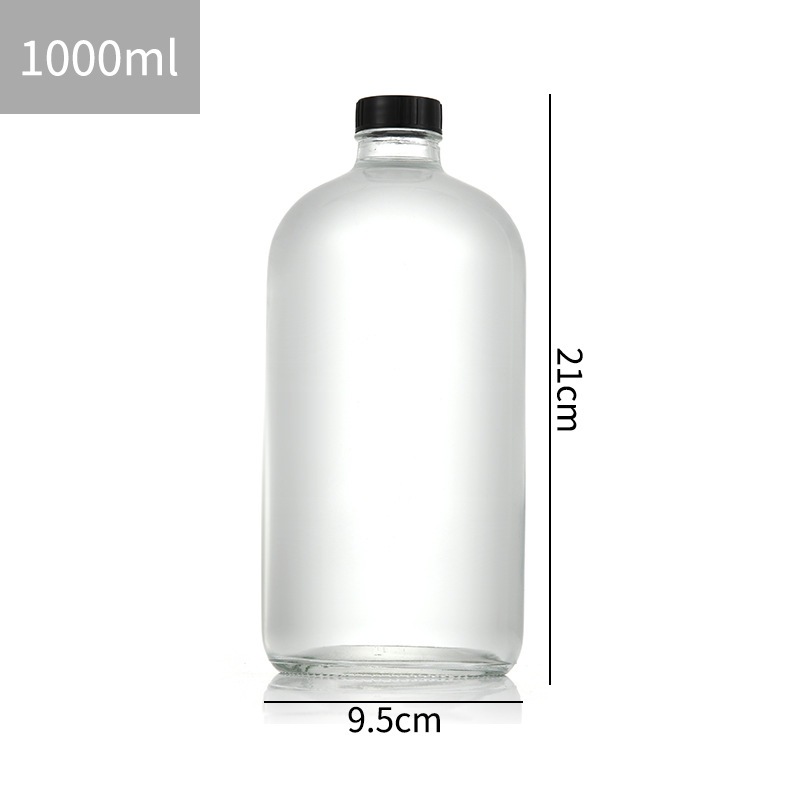 상자 당 1000ml 투명 48개 알몸 병, 기본값