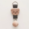 Black -gray (with hole wooden cap) flat khaki bears