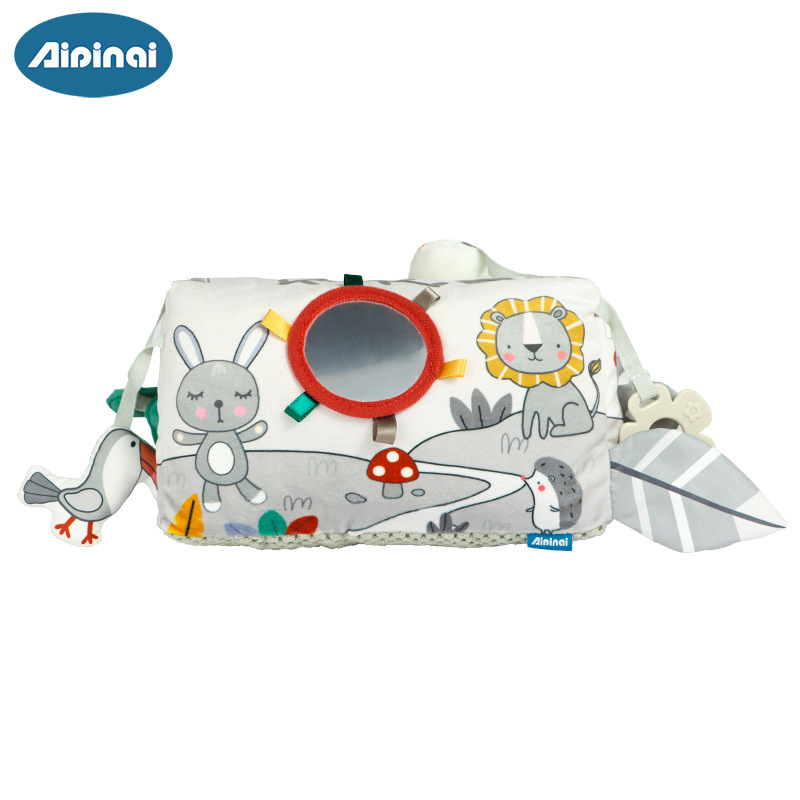 Aipinqi nuevo bebé acostado almohada cabeza-arriba entrenamiento educación temprana juguetes multifuncional gateando juguetes para bebés en stock image 8