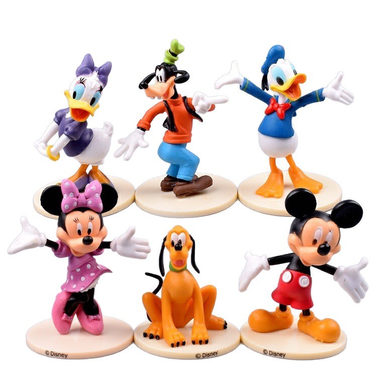 ミッキーマウスハウスミニーミッキーフィギュアドナルドダック漫画人形フルセット装飾品おもちゃ人形子供のギフト|undefined