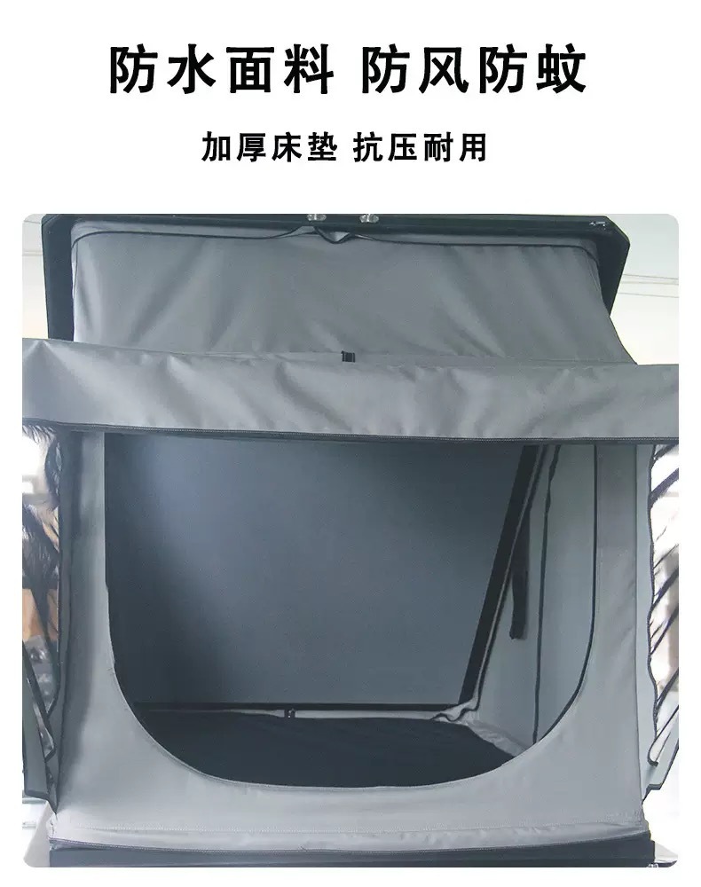 New Cross-Border Aluminum Alloy Roof Tent, Triangular Outdoor Self-Driving Travel Fully Automatic Off-Road Rainproof Car Tent