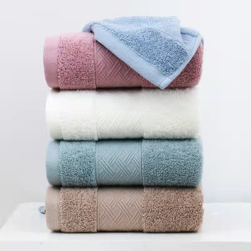 純棉幾何鍛檔毛巾精梳棉面巾新疆棉柔軟吸水擦臉巾