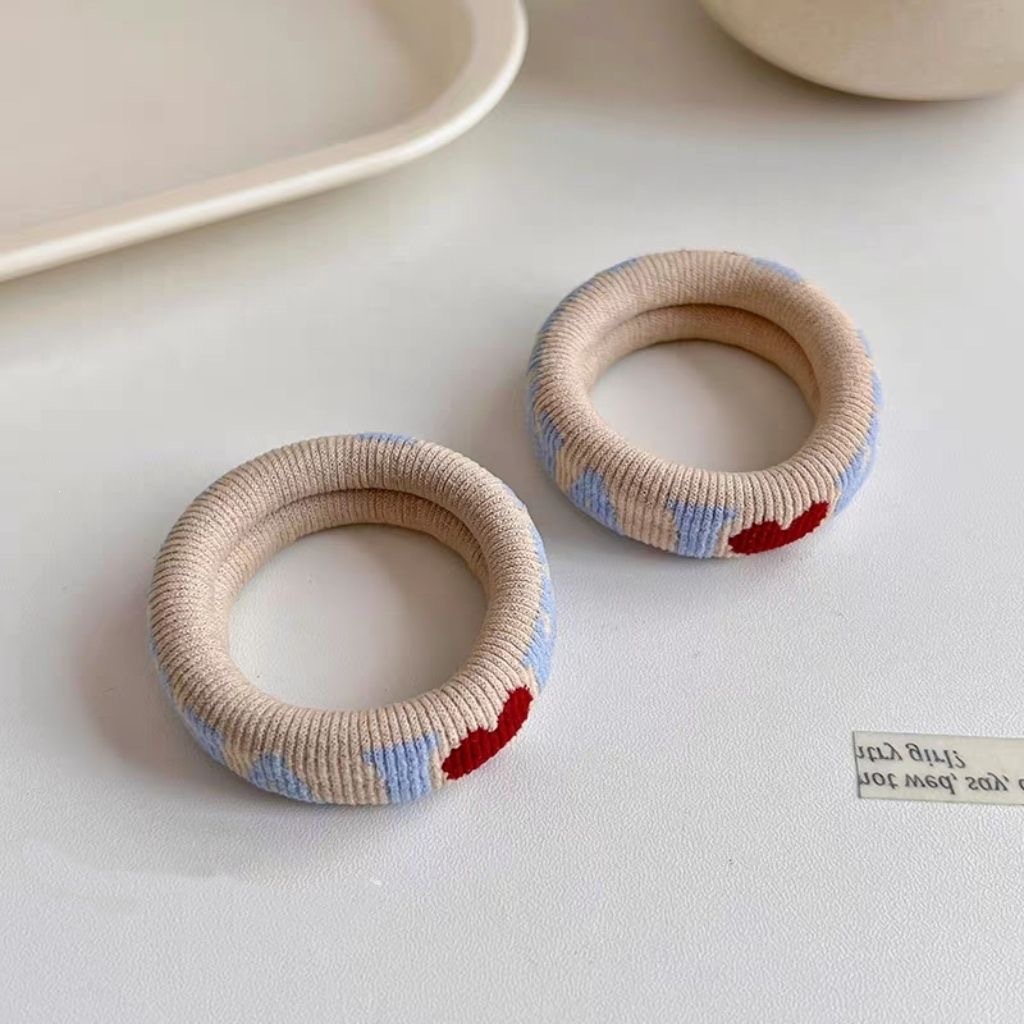 Moda nueva versión coreana de alta elasticidad sin costuras toallas anillo bola cabeza simple anillo de cabello cuerda de cabeza gruesa cuerda de cabeza grande