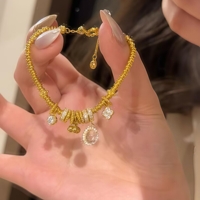 「龙心盘缠手链」中古风小众高级轻奢百搭金店同款高质感手串手饰|undefined