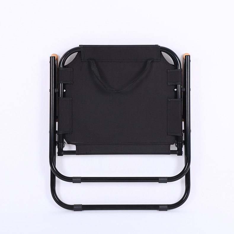 牛津布铁管单人弹簧椅户外休闲野营椅子便捷式露营折叠椅