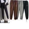 Adidas Windproof pants Sports pants sweatpants  Plush thickening Casual pants winter keep warm trousers Ankle banded pants student