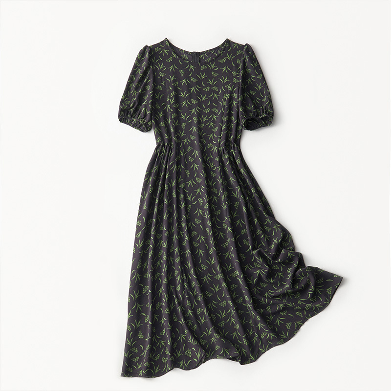 Summer fashionable elegant fresh long shiffon dress