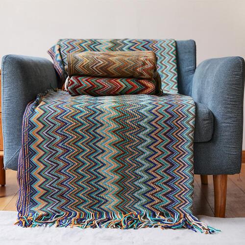Beautiful bohemian tassel blanket, sofa blanket, cross-border knitted blanket, office nap blanket, blanket