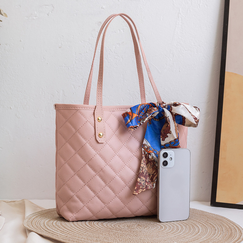 Bolsa de bordado de gran capacidad de diamante 2022 moda simple pañuelo de seda bolsa de tote en el sudeste asiático venta caliente bolsa de cubo de hombro