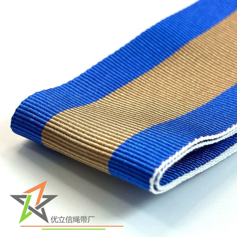 Глянцевая шелковая лента из полиэстера шириной 3,6 см, сине-коричневая, бронзовая медаль, подвесной ремень, ремень для медали, пояс для ювелирных изделий