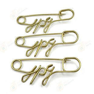 Customized Logo Pin Brand Name Customized Personalized Sweater Pin Wire Category Pin Any Shape Oem/Odm