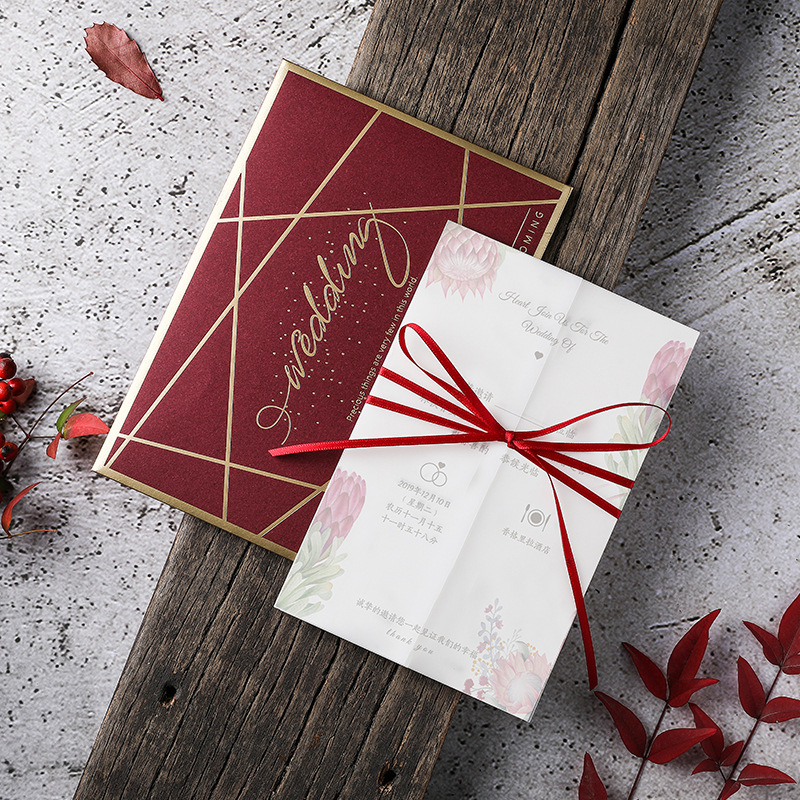 Elegant European-style, Instagram-worthy, Minimalist-Inspired Wedding Invitation with a Personalized and Creative Touch