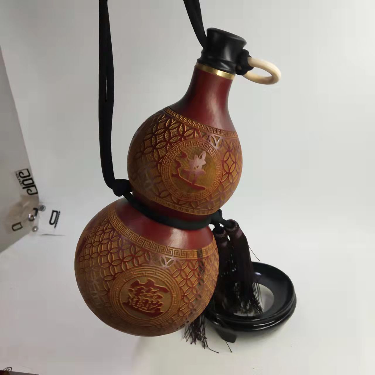 天然酒葫芦批发手工制作酒葫芦蜂蜡防渗葫芦挂件葫芦摆件雕刻葫芦