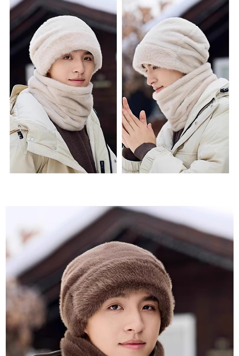 2024 Men's Winter Warm Pullover Hat Warmer Cycling Ear Protection Windproof Fleece Thickened Face Mask Neck Scarf_voghion.com