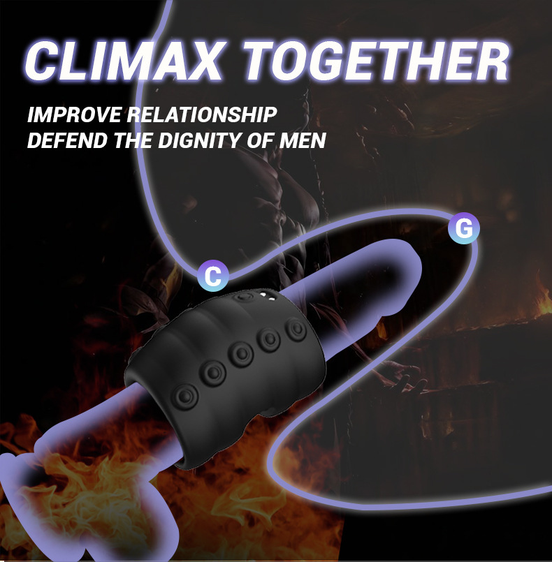 10-Frequency Vibrating Silicone Lock Ring, Octopus-Tentacle Design, Couples Resonance Wearable — detail image 8