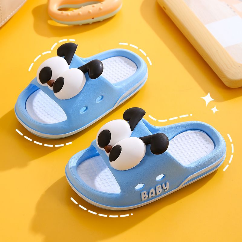Zapatillas frías para niños de verano, niños y niñas pisando la sensación de excremento para bebés antideslizantes de fondo suave baño interior para padres e hijos, niños pequeños y medianos