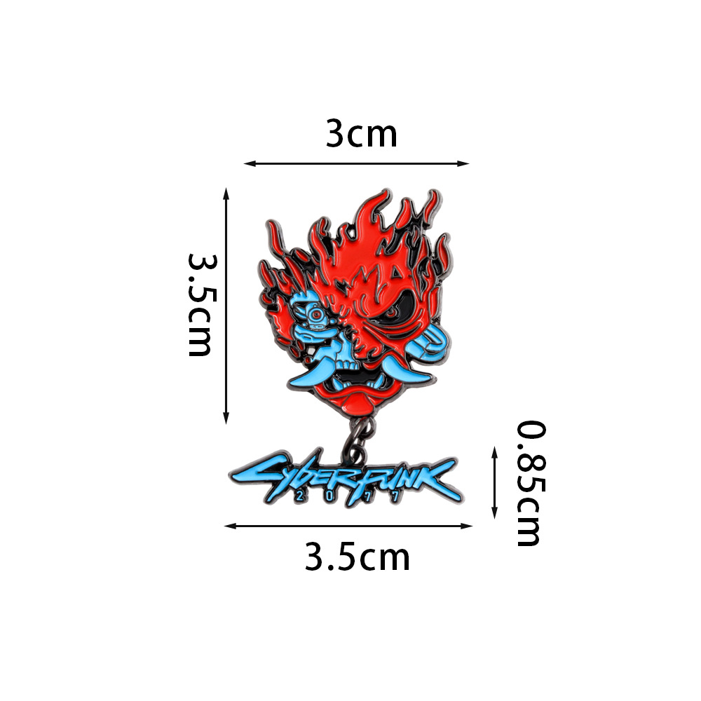 Punk 2077 Ghost Warrior Badge Adventure Game Peripheral Enamel Pin Cosplay Gift Backpack Accessories