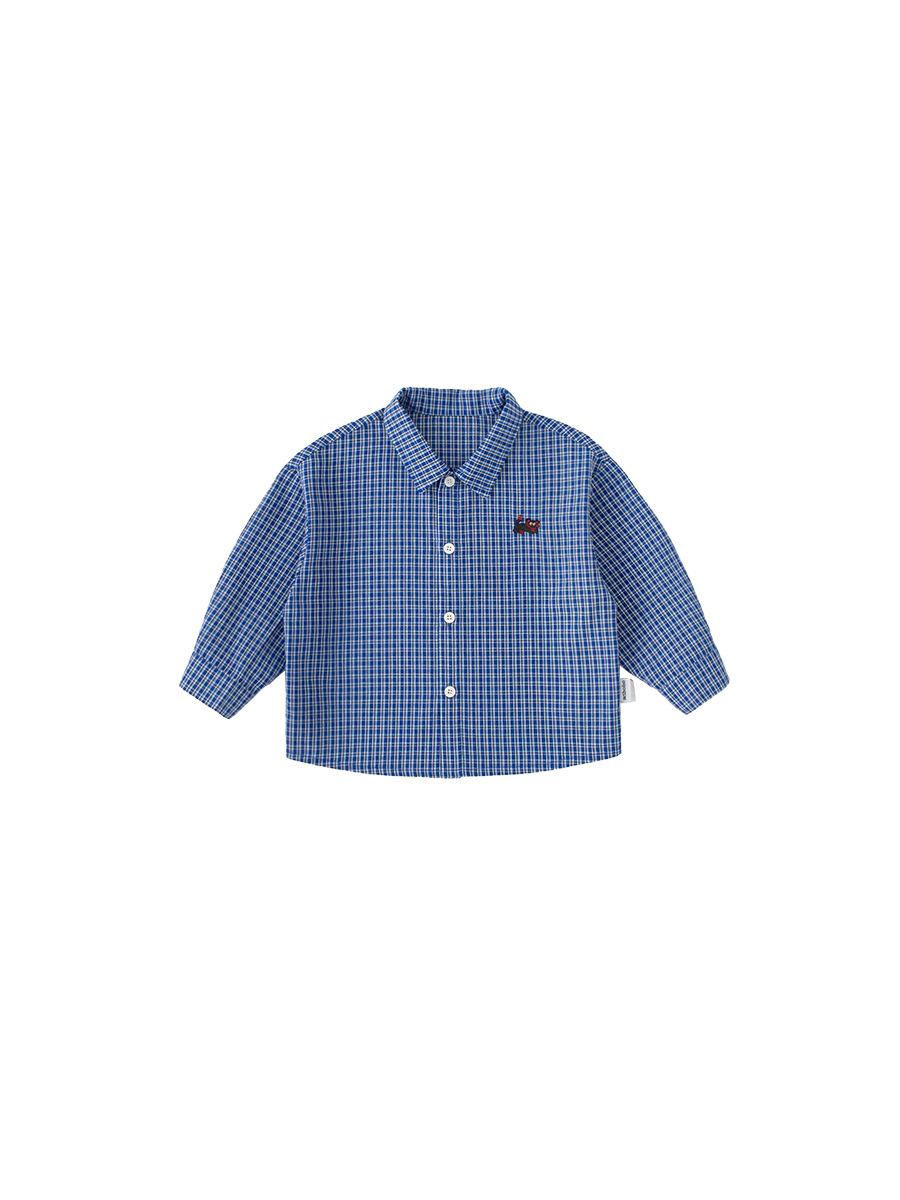 Yoobao ropa infantil para niñas camisa a cuadros coreana 2025 primavera nueva camisa casual para niños suelta camisa de mujer