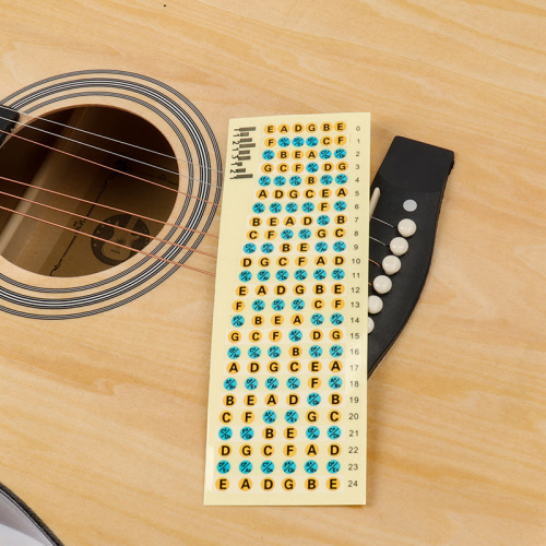Guitar scale stickers, guitar fingerboard stickers, guitar decoration stickers, instrument mark stickers, guitar beautification scale paper