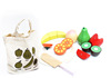 Magnetic fruit wooden box for cutting, wooden toy