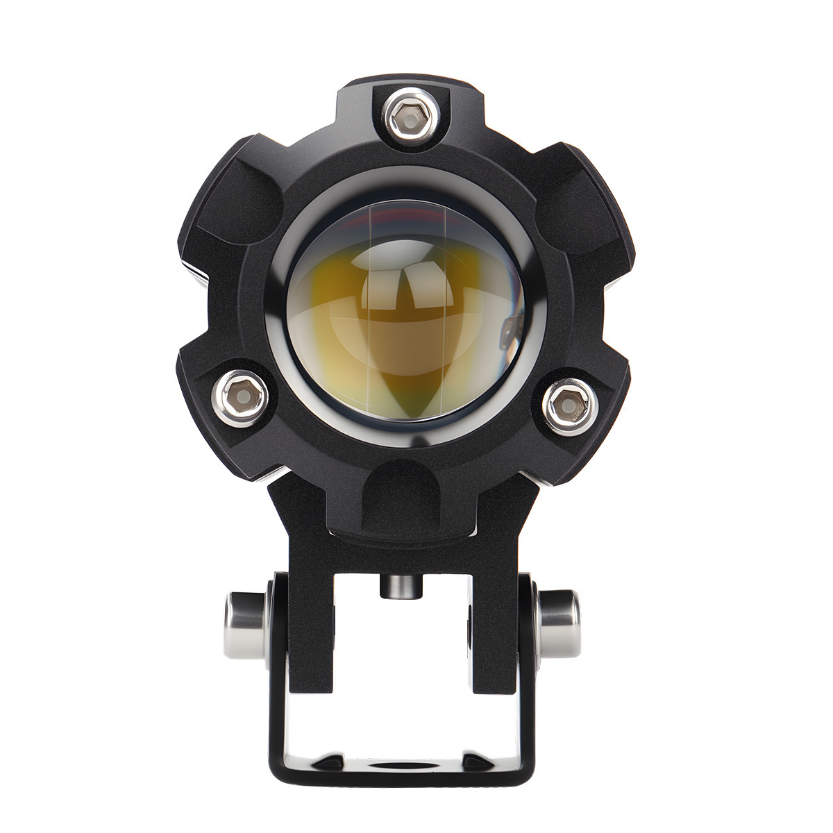New cross-border motorcycle LED spotlight, high-brightness yellow and white light, external road paving front light, electric