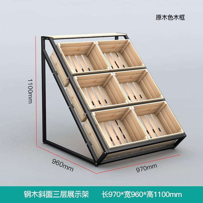 超市水果货架展示架阶梯式摆摊生鲜陈列架水果中岛台展示台面包架