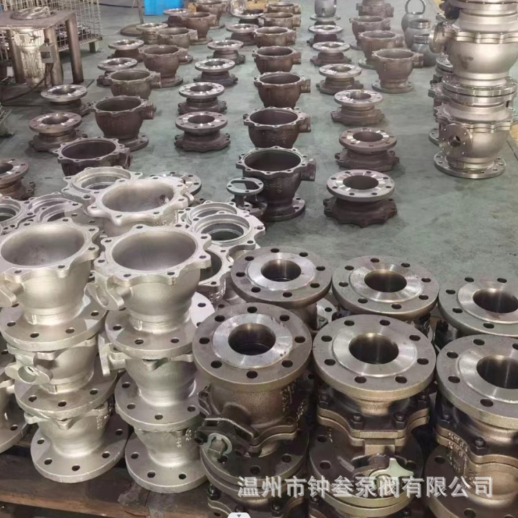 气动法兰浮动球阀 Q641F-16P 不锈钢气动球阀 防爆带三联件球阀