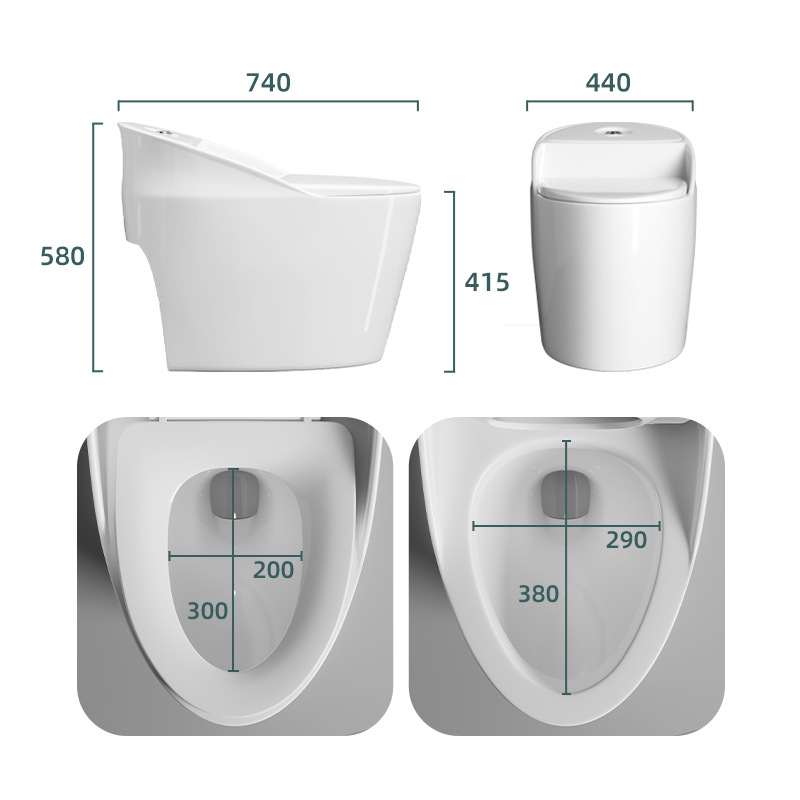 WC fábrica al por mayor Guangdong sanitarios baño nuevo de una sola pieza Super sifón personalizado ingeniería hogar